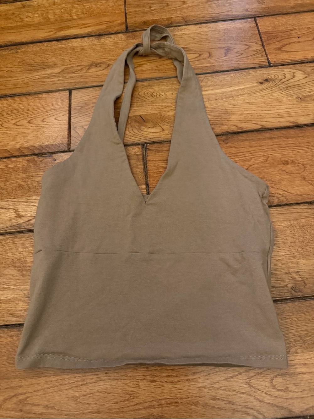 Hollister Beige Halter Crop Top - Women
